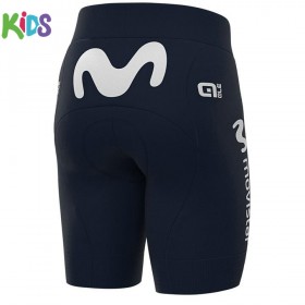 Set Fahrradtrikot + Radhose Kurze 2021 Movistar Team Kinder N001